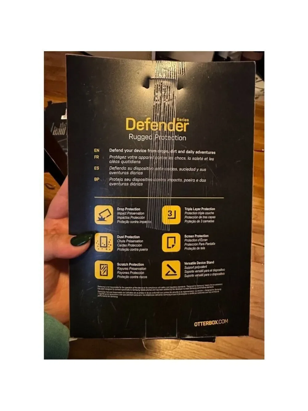 OtterBox Defender Series Tablet Case for Samsung Galaxy Tablet A (8.0)- Black
